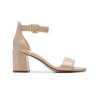 Clarks Women's Ezoria Mae Sandal, Sand Patent, 5 UK