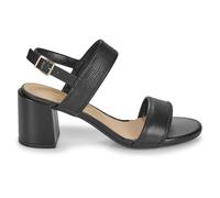 Clarks Ezoria Sling Leather Women's Heels Sandals - Black Interest - Size:UK 4