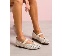 Clarks Fawna Jane Woven Mary Jane Shoe - Cream, Cream, Size 8, Women Cream