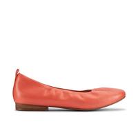 Clarks Women's Fawna Soft Ballet Flat, Coral Leather, 8 UK
