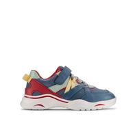 Clarks FeatherPace K Boys Trainers Blue/Green G-Wide 7.5 Child