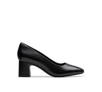 Clarks Fernie Court Leather Shoes, Black, Size 5, Women Black