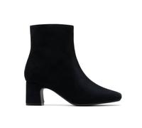 Clarks Fernie Zip Black Suede Ankle Boots Black 5-Standard Fit