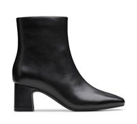 Clarks Fernie Zip Womens Black Leather, 7.5