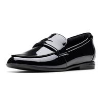 Clarks Finja Bright Girls Senior School Shoes 4.5 Black Patent