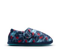 Clarks Fluffy Snug Kid Blue Camo Combination Slippers, Riptape | Size: 10-Standard Fit Clarks Blue 10-Standard Fit