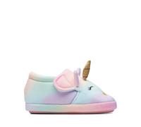 Clarks Fluffy Snug Toddler Multicolour Slippers, Riptape | Size: 8-Standard Fit Clarks Multicolor 8-Standard Fit