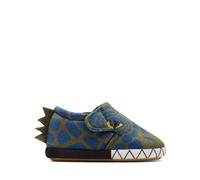 Clarks Fluffy Snug Toddler Textile Slippers In Size 5