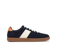Clarks Men's Fosse Lo Navy Suede Trainers, Lace Up in Blue | Size: 12/Standard Fit