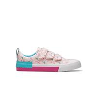 Clarks Foxing Myth K Girls Canvas Shoes 9 Pink Multi Canvas