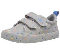 Clarks Foxing Print K, boys Low-Top Sneakers, Grey canvas., 12 Child UK (30 EU)
