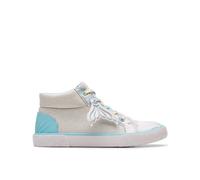 Clarks Foxing Wish Hi Kid Silver Fabric Trainers, High Tops in Gold | Size: 12.5-Standard Fit Clarks Gold 12.5-Standard Fit