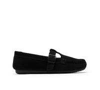 Clarks Freckle T Bar Black Suede T Bar Shoes,slip Ons Black