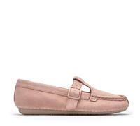 Clarks Freckle Tbar Shoes BLACK SUEDE SIZE 4