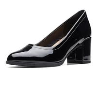Clarks Freva 55 Court Leather Shoes in Black Size 3