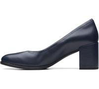 Clarks Freva55 Court Womens Navy Leather, 6.5