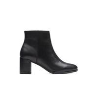 Clarks Women's Freva55 Zip Chukka Boot, Black Black Leather, 6.5 UK