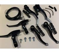 Clarks Cycle Systems CLK-115-27 V-Brake Set Including Alloy Levers, Silver, Pair