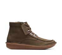 Clarks Funny Cedar Womens Dark Olive Nub, 6