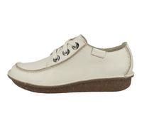 Clarks Funny Dream Cream Womens lacing shoes 8143-34D in a Plain Leather in Size 8
