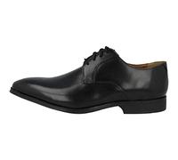 Clarks Gilman Lace Leather Shoes in Black Wide Fit Size 10