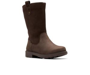 Clarks Girls Astrolzipwp K. Fashion Boot, Dark Brown, 12 UK