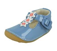 Clarks Girls Clarks Casual First Shoes Tiny Flower - Mid Blue - UK 5 Infant - H
