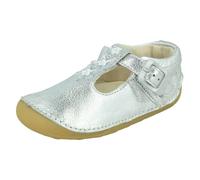 Clarks Girls Clarks Casual First Shoes Tiny Flower - Silver - UK 4.5 Infant - G