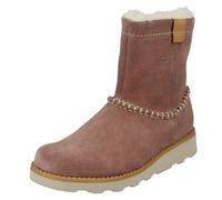 Clarks Girls Clarks Casual Fur Lined Boots Crown Piper - Pink - UK 4 Infant - F