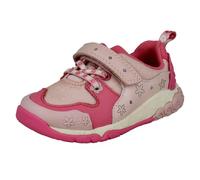 Clarks Tidal Shell T Pink Kids toddler girls trainers 8081-26F in a Plain Leather in Size 5