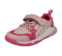 Clarks Tidal Shell K Pink Kids toddler girls trainers 8081-06F in a Plain Textile in Size 8.5