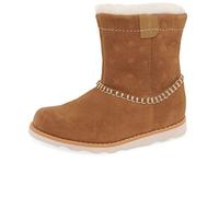 Clarks Girls’ Crown Piper T Chelsea Boot, Tan Suede, 5.5 Child (22 EU)