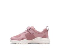 Clarks Girls Feather Ath K. Sneaker, Dusty Pink, 12 UK