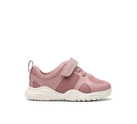 Clarks Feather Ath T Pink Kids toddler girls trainers 8081-86F in a Plain Textile in Size 6.5
