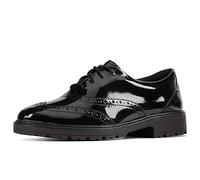 Clarks Girl's Glossy Scala Loafers | Timeless Silhouette | Soft Foam Footbed | Odor Control Technology | Wide Fit Available