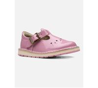 Joyful Skip Toddler Pink Patent T Bar Shoes Clarks Pink 6.5-Standard Fit