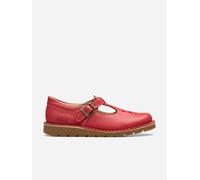 Clarks Girls Leather Joyful Skip T-Bar Shoes in Red - Red - EU 20.5 UK 4.5