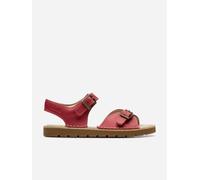 Clarks Girls Leather Play Sun Reef Sandals in Red - Red - EU 25 UK 7.5