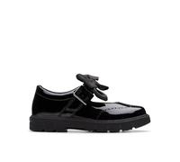 Clarks Girls Lorcam Jane Kid Black Patent Mary Jane,School Shoes