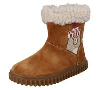 Clarks Girls Mid-Calf Bear Detail Fleece Collar Boots Cove Warm