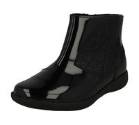 Clarks Girls Pokémon Collection By Clarks Glitter Pikachu Tail Detailed Ankle Boots Etch Trail - Black - UK 1 Child - G