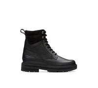 Clarks Girls Prague Top K. Half Length Boots, Black (Black Leather), 12 UK