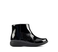 Clarks Girls Rainbow Detailed Ankle Boots Etch Glow T - Black Patent - UK Size 8G - EU Size 25.5 - US Size 8.5W