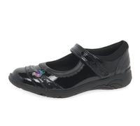 Clarks Girls Relda Spark K. Oxford Flat, Black Pat, 10.5 UK