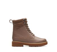 Clarks Girls Prague Top K. Half Length Boots, Pebble Combi, 8 UK