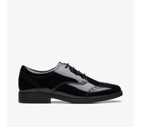 Clarks Girl's Sami Walk Derbys, Black Black Patent, 3 UK