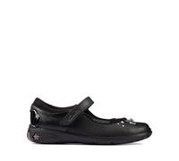 Clarks Girls Shell Detailed School Shoes Sea Shimmer K - Black Leather - UK Size 11.5E - EU Size 29.5 - US Size 12N