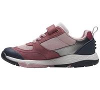 CLARKS Girl's SteggyStrideK. Sneaker, Berry Leather, 1.5 UK