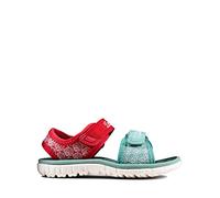 Clarks Girl's Surfing Sea Closed Toe Sandals, Red Red Interest Red Interest, 6.5 UK Child