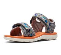 Clarks Girls' Surfing Tide K Sandal, gray, 34 EU Weit